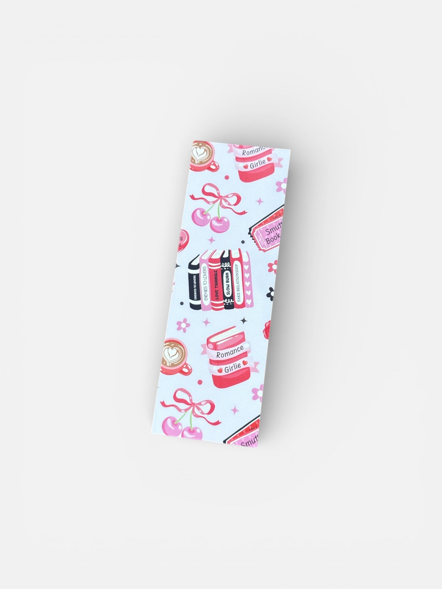 Dark Romance Fiction Black Red- Decorative Bookmark – For Book & Planner Lovers