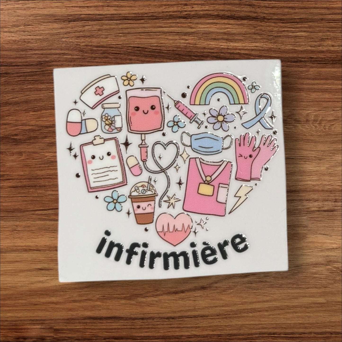 UVDTF Cup Sticker 2 inch - Infirmiere