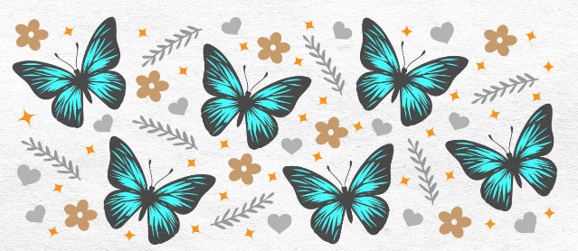 UVDTF TRANSFER CUP WRAP - RTS -  butterfly 🦋