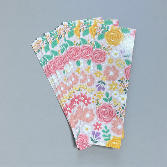 Flowers Colourful - Decorative Bookmark – For Book & Planner Lovers