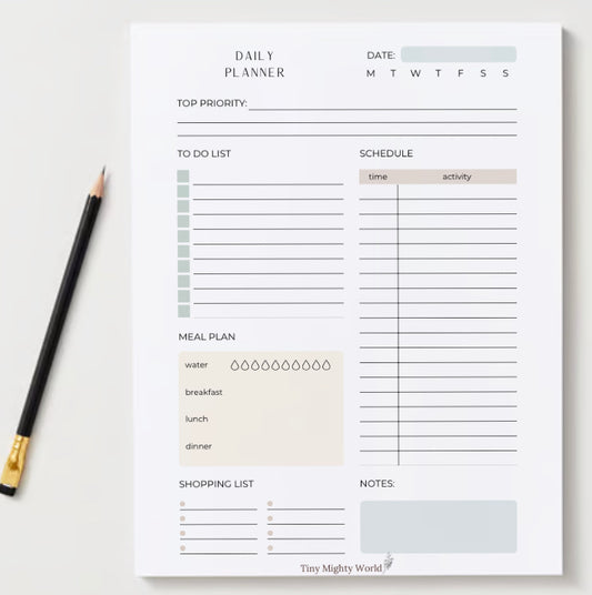 MINIMALIST DAILY PLANNER