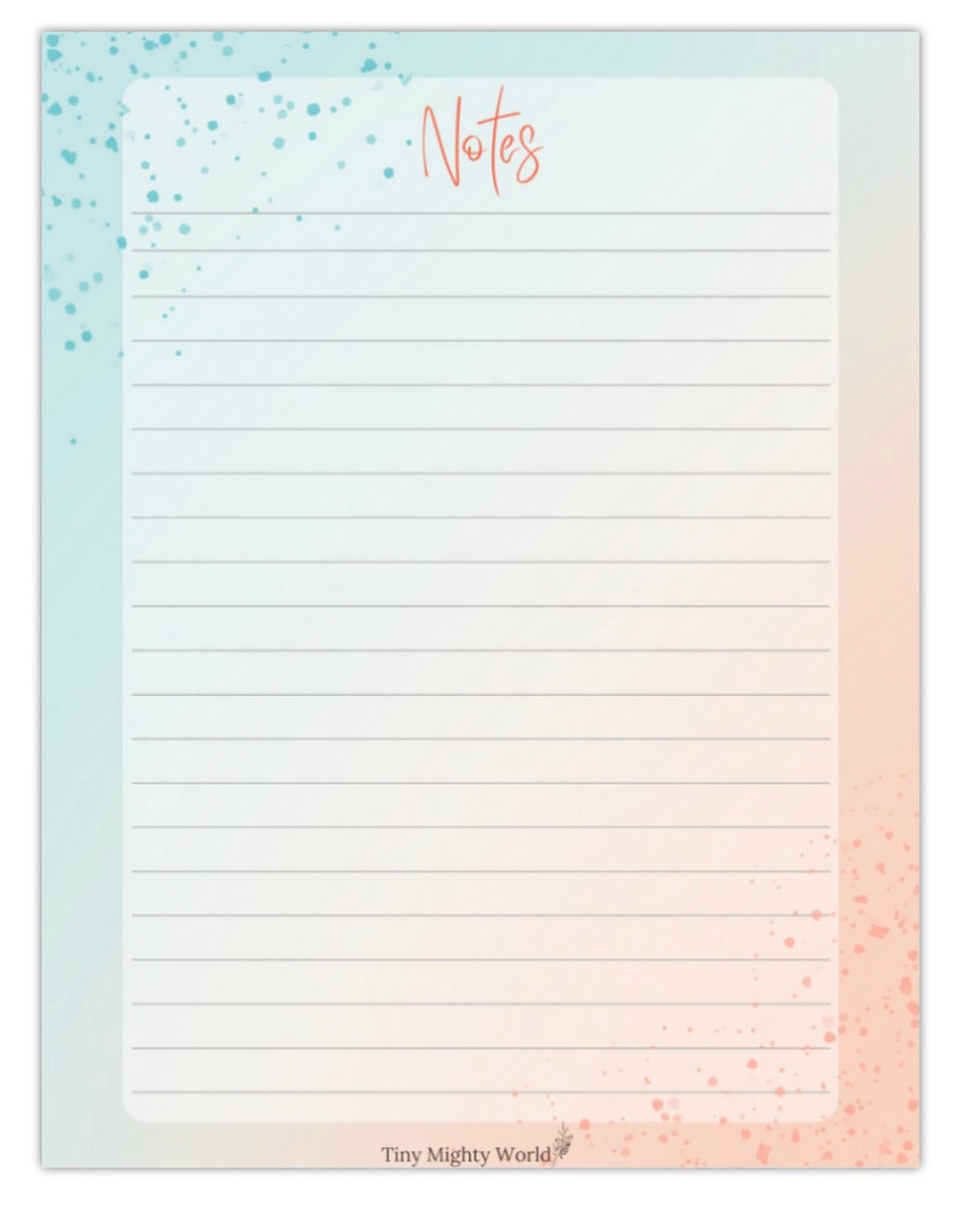 Mix Color Notepad