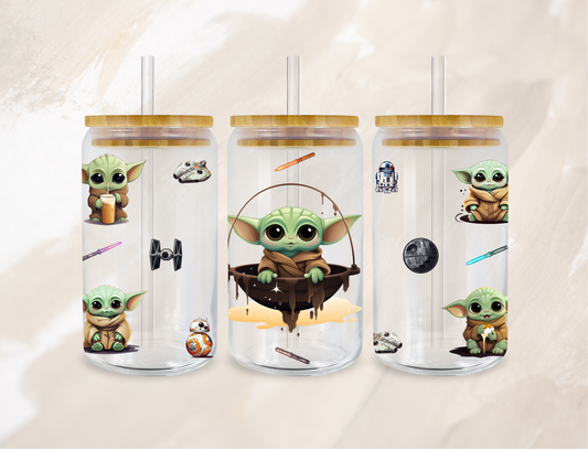 UVDTF TRANSFER CUP WRAP - RTS - Baby Yoda