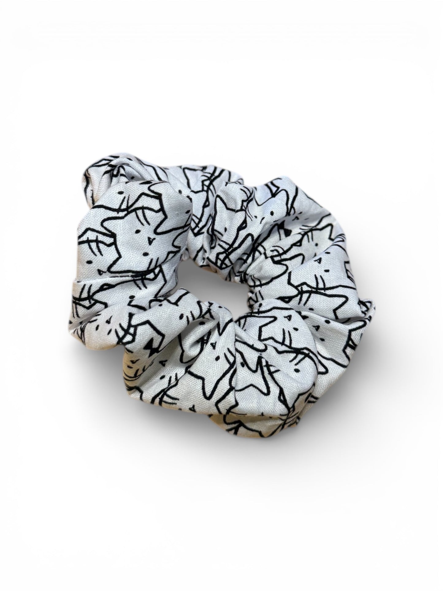 Chouchou noir et blanc – Tissu coton – Doux et adorable 🎀 - Chouchou