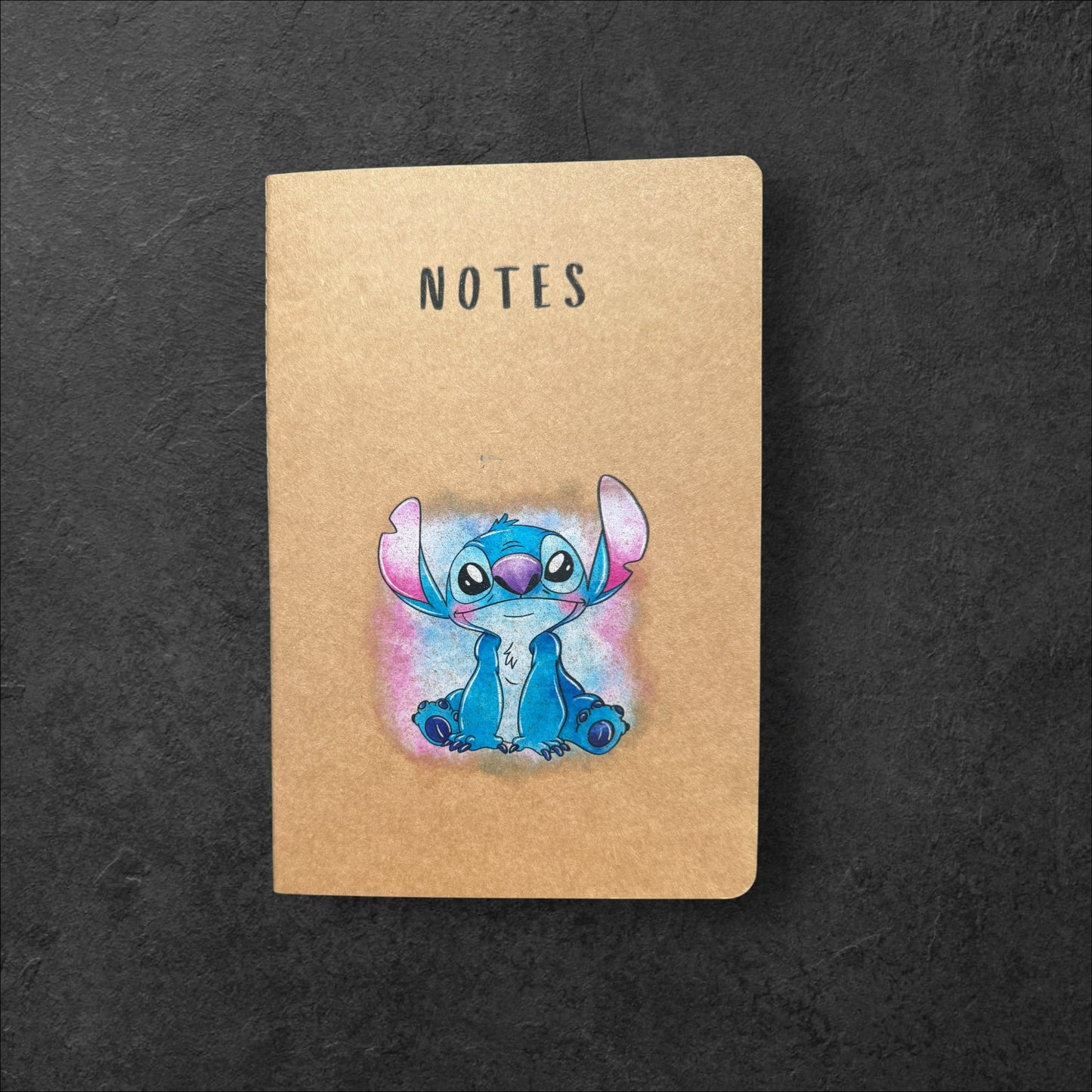 Blue Alien - A5 Notebook Lined - UV printed