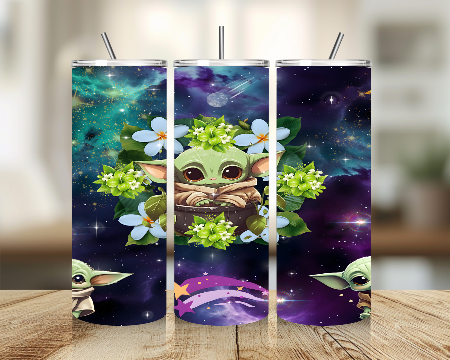 Tumbler 20 oz - Baby Green Alien Tumbler - Insulated Stainless Steel