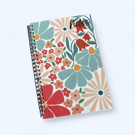 A5 Sublimated Notebook Flower Pastel