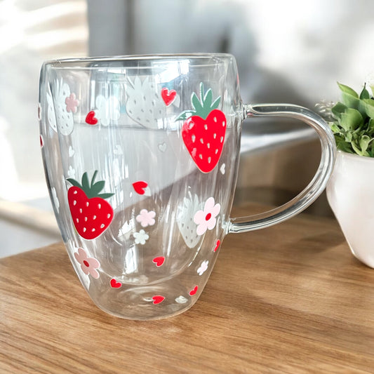 Clear mug Strawberry