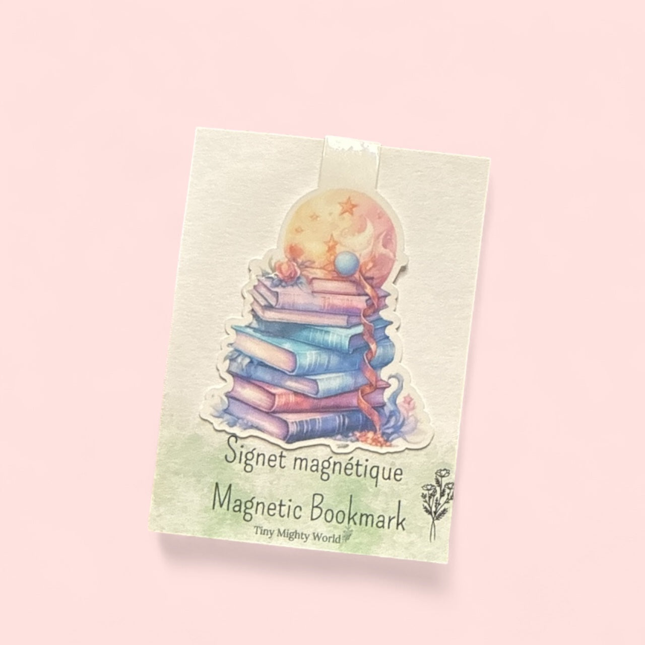Book Moon - Die-Cut Magnetic Bookmark – Artistic Page Holder