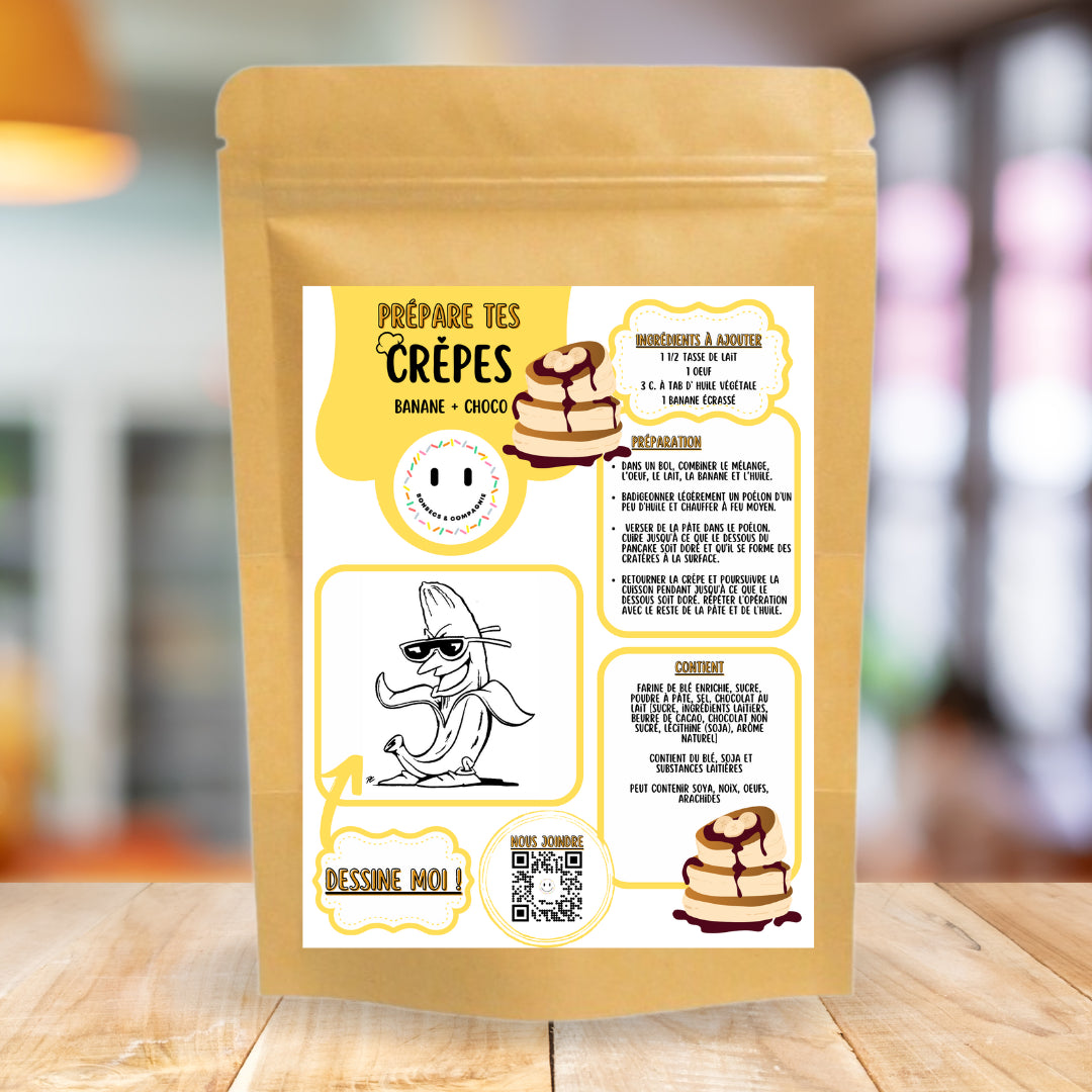 CRÊPES MIX - BANANA + CHOCO
