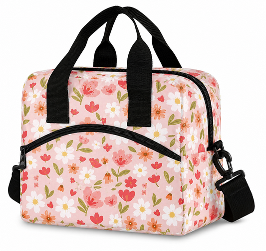 XL Insulated Lunch Bag | Wildflower Meadow | 15L Thermal Cooler Tote