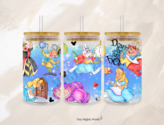 UV DTF Decal or Glass Cup – 16oz Cup or Transfer Sheet Option – Wonderland