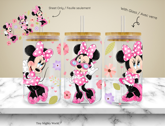 (Copie) (Copie) Décalcomanie UV DTF ou tasse en verre – Option tasse de 16 oz ou feuille de transfert - Bande