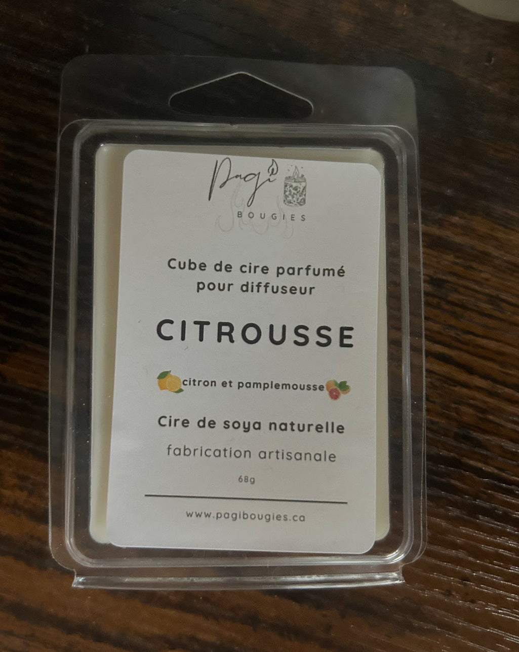 Cube de cire Citron-Pamplemousse