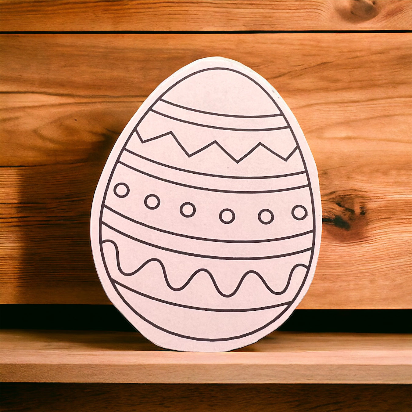 Colouring Easter stickers