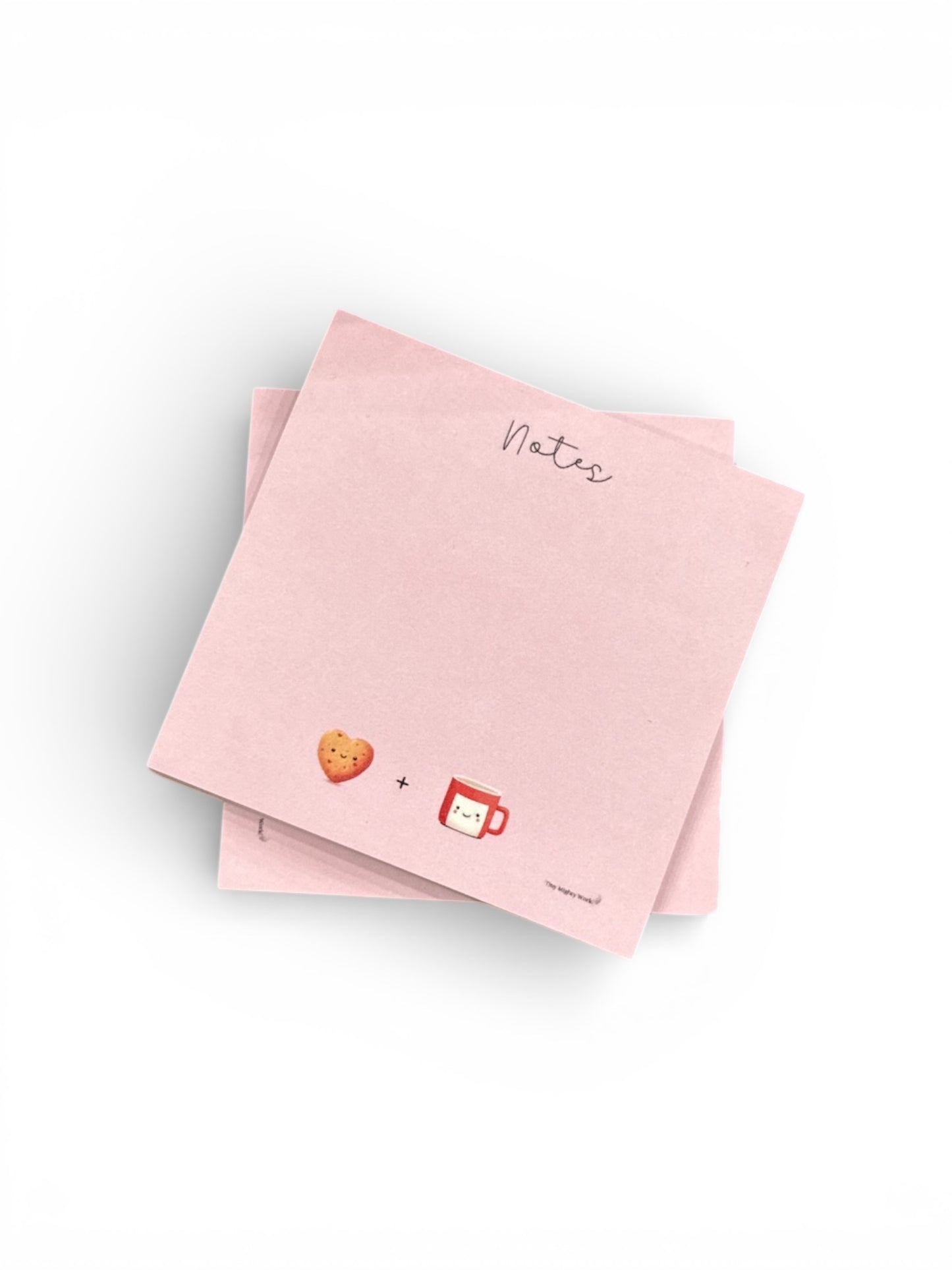 Coffee + Cookie Heart - Valentines Sticky Notes