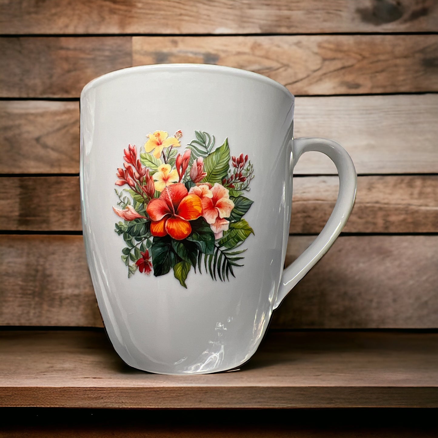 White Mug with design