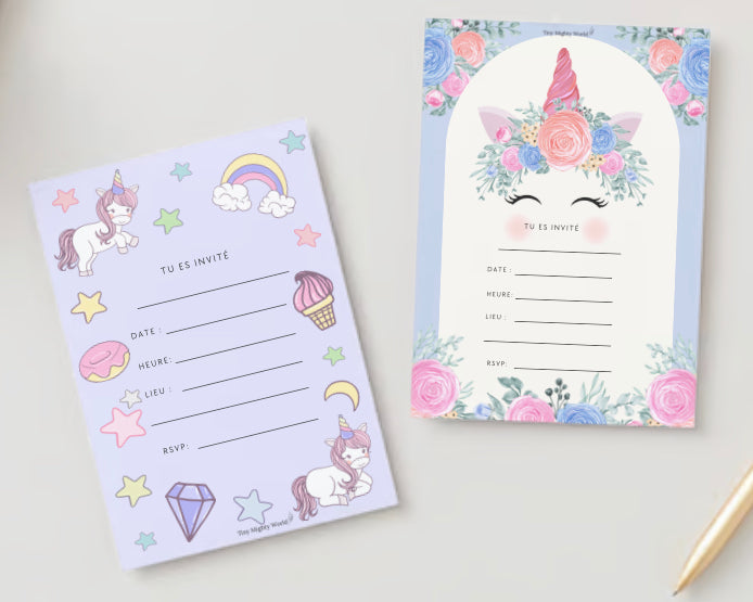 Invitation Card - Unicorn