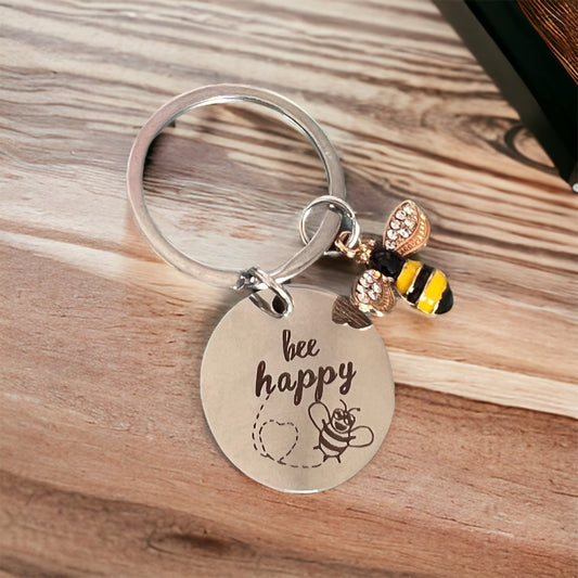 BEE HAPPY Key Chain