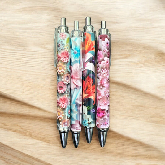 Mélange de crayons UVDTF à fleurs