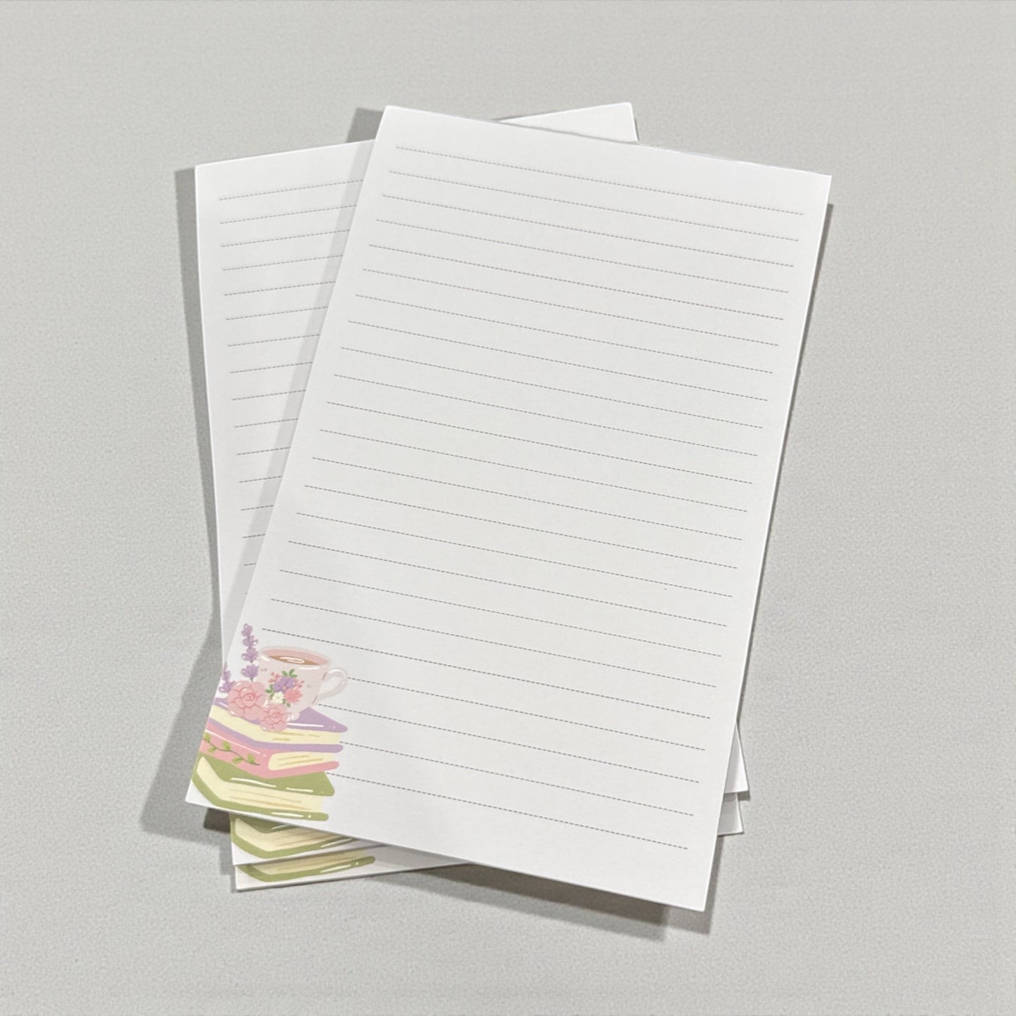 Purple Green Book Notepad – Cute Coffee Aesthetic – Lined – 50 Pages