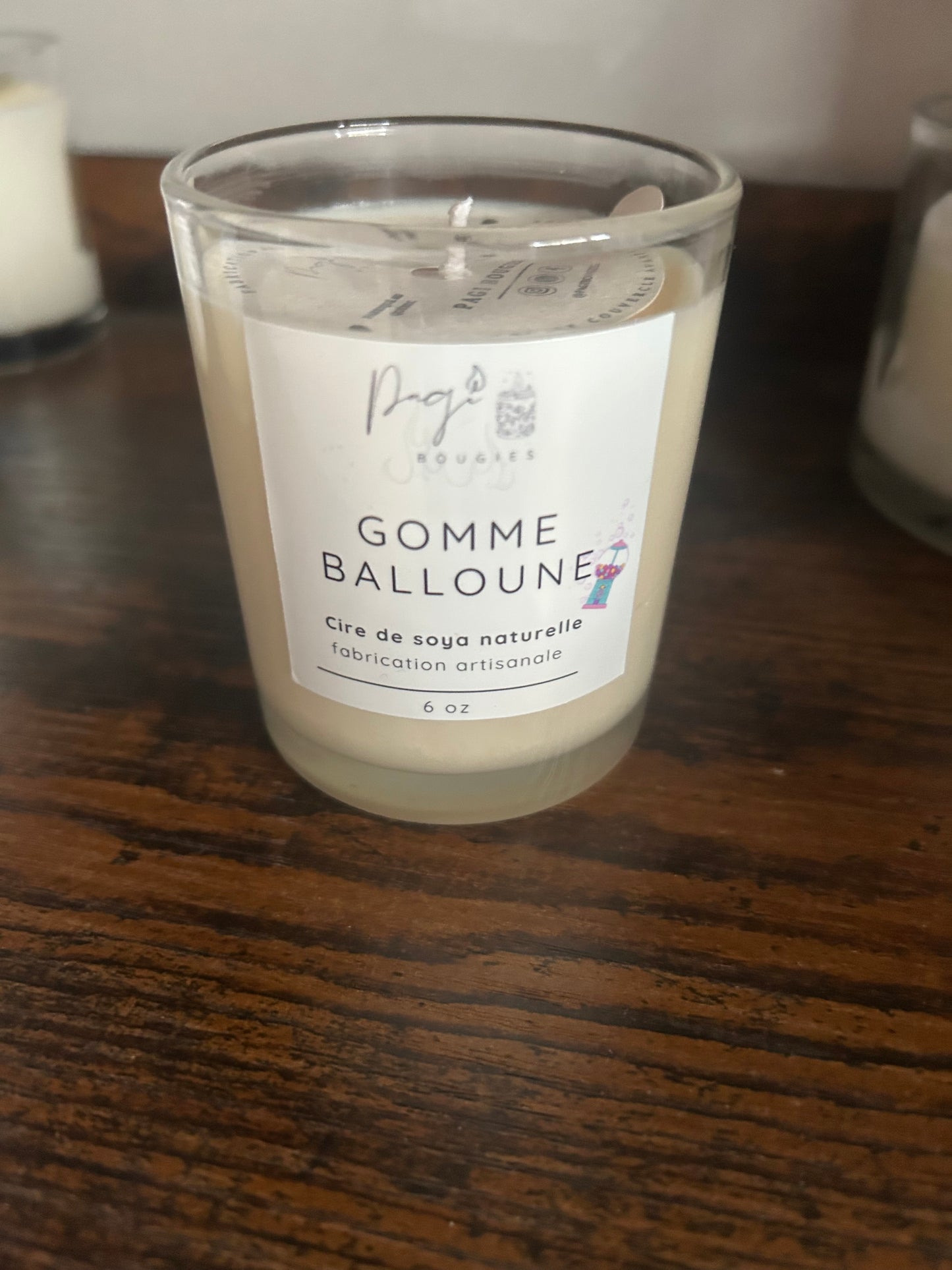 Bougie Gomme Balloune- 6 oz