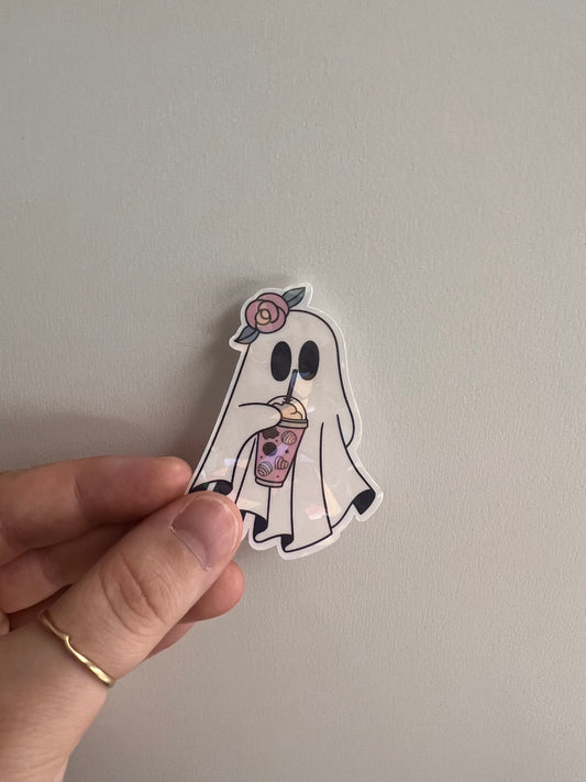 Coffee Ghost Sticker