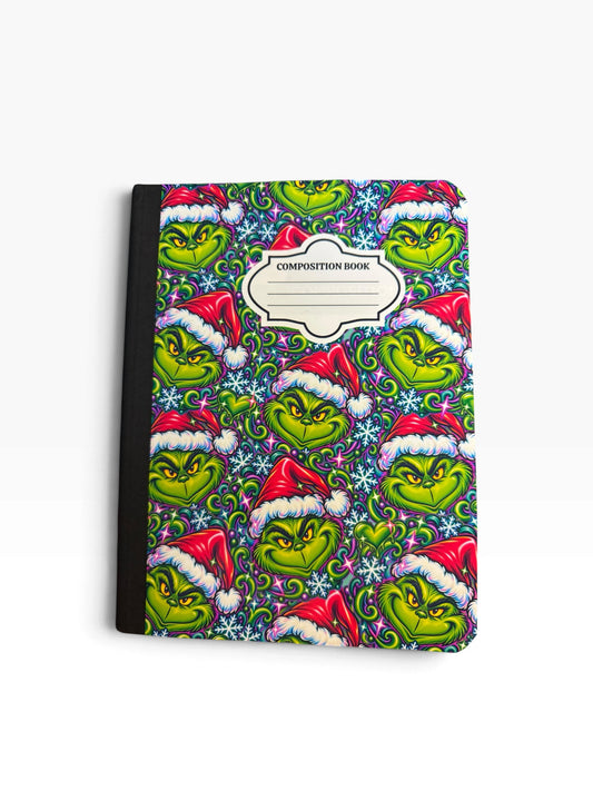 Grumpy Blue - Composition Notebook – 7x10 inches, 100 Lined Pages – Trendy Stationery