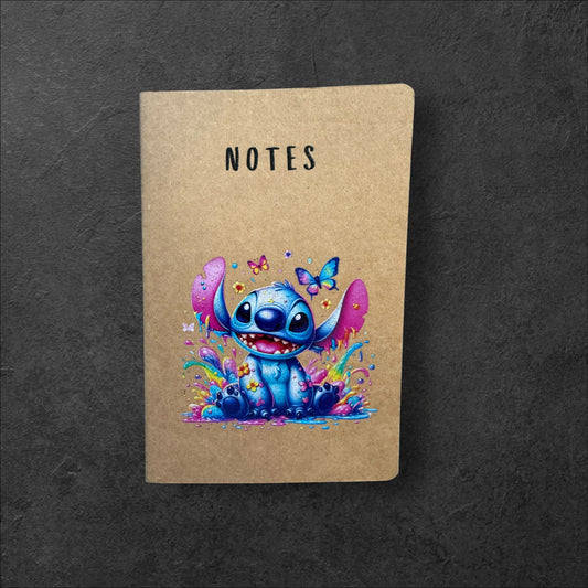 Blue Alien - A5 Notebook Lined - UV printed