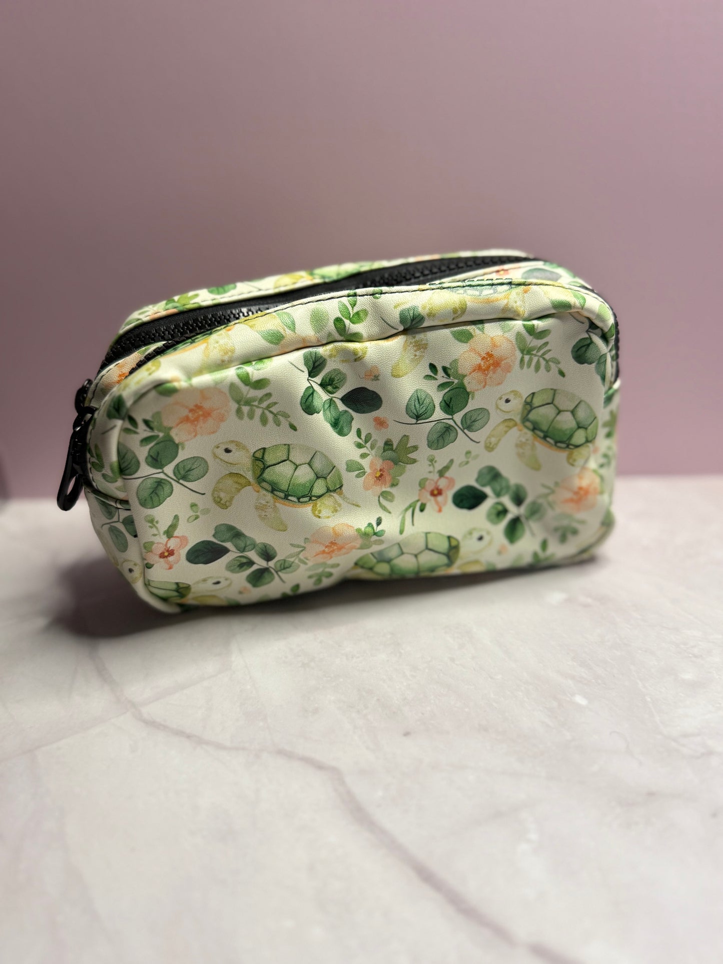 Turtle Garden Organizer Pouch | Multi-Purpose Zipper Case | Stationery Organizer