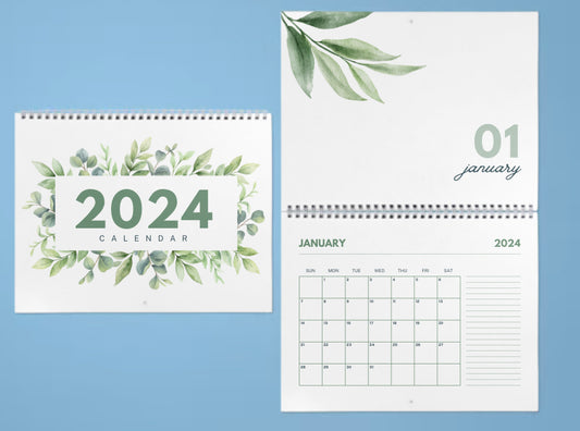 2024 Large Calendar Floral / Color