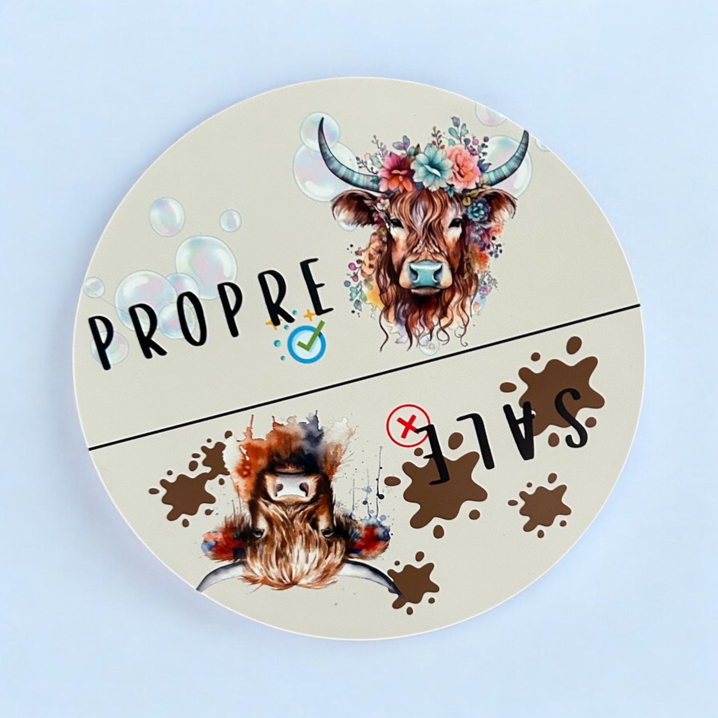 Dishwasher Magnet - highland cow