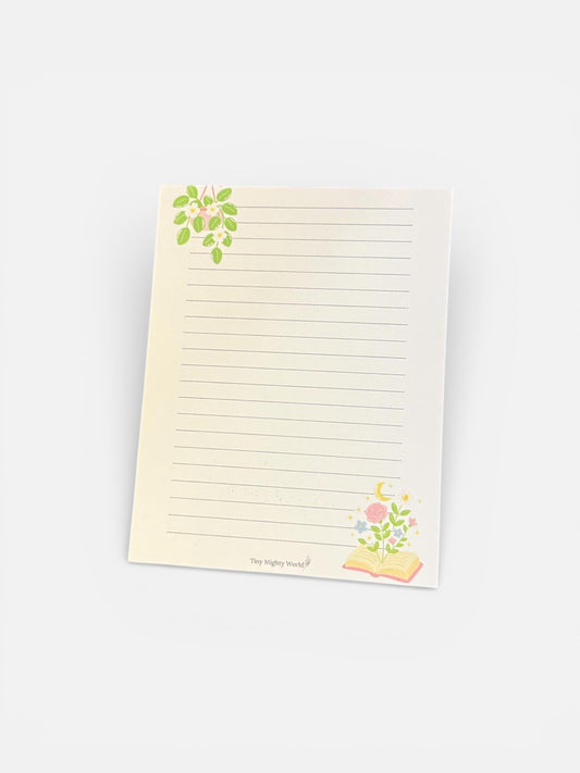 Books & Plants Notepad
