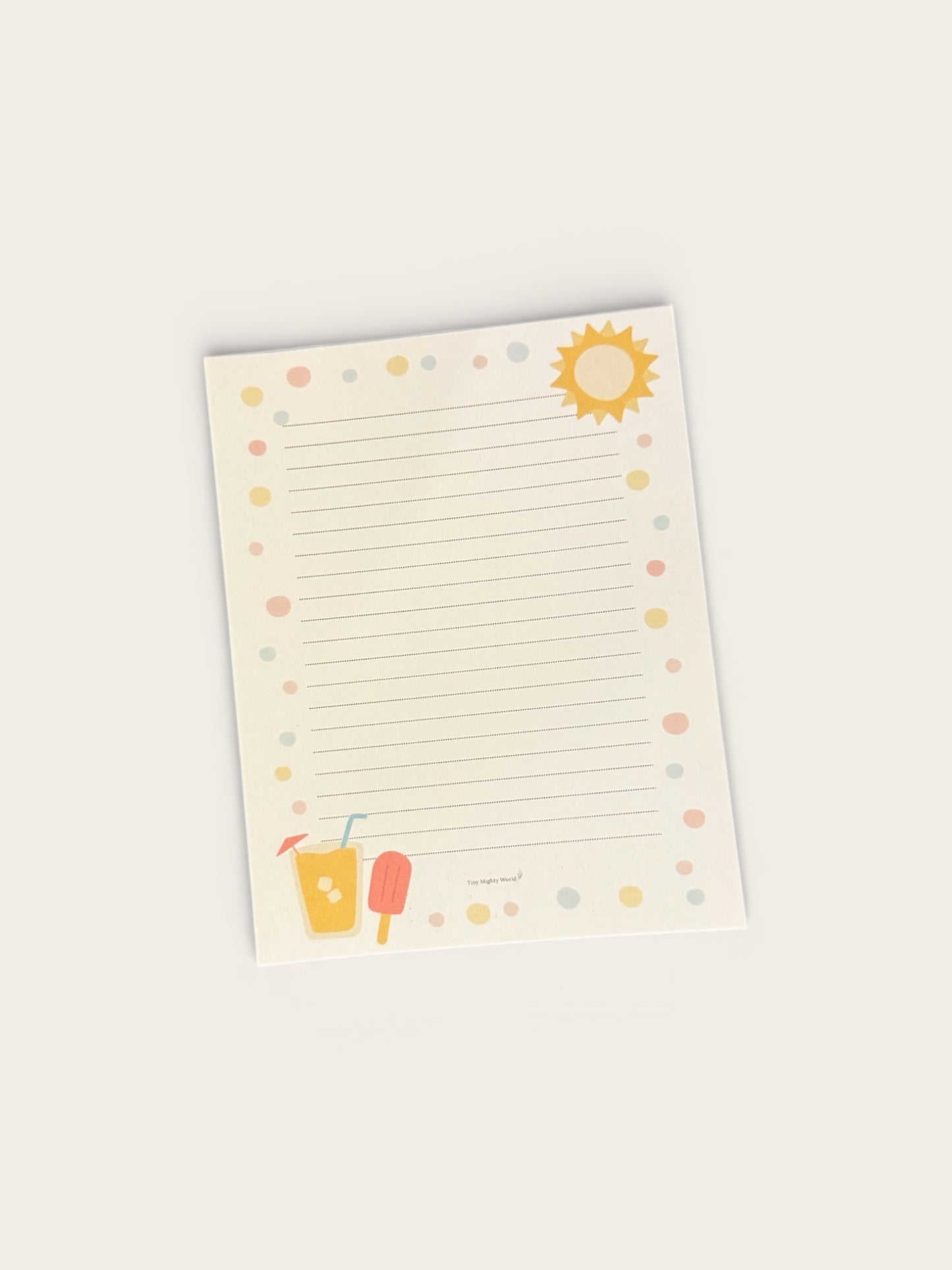 Summer Ice cream Notepad