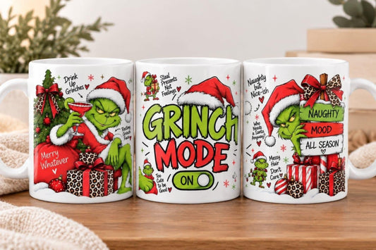 CHRISTMAS MUG | Grumpy Mode | 15 oz ~443mL