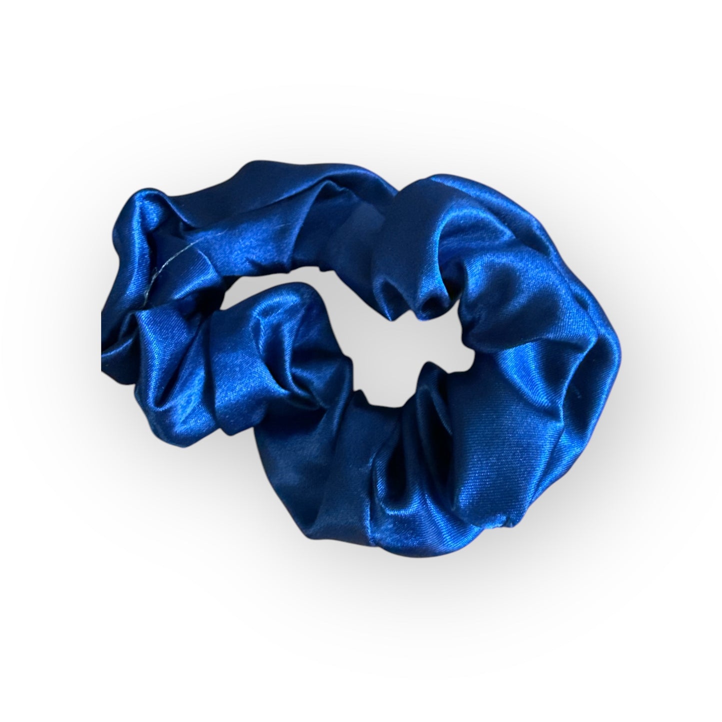 Chouchou Satin Bleu