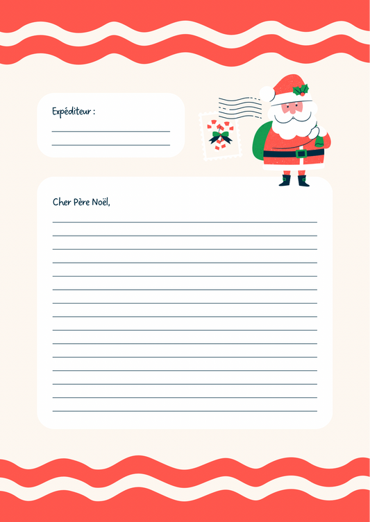 PDF Lettre Père Noël 🎅 à imprimer