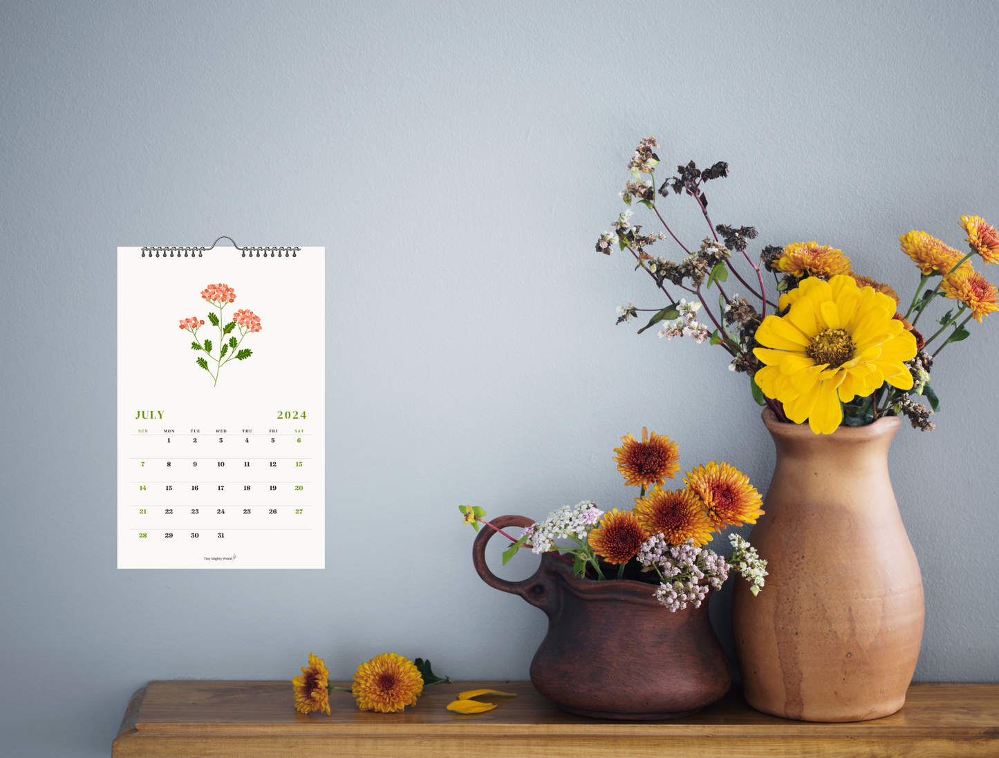 2024 Large Calendar Floral / Color