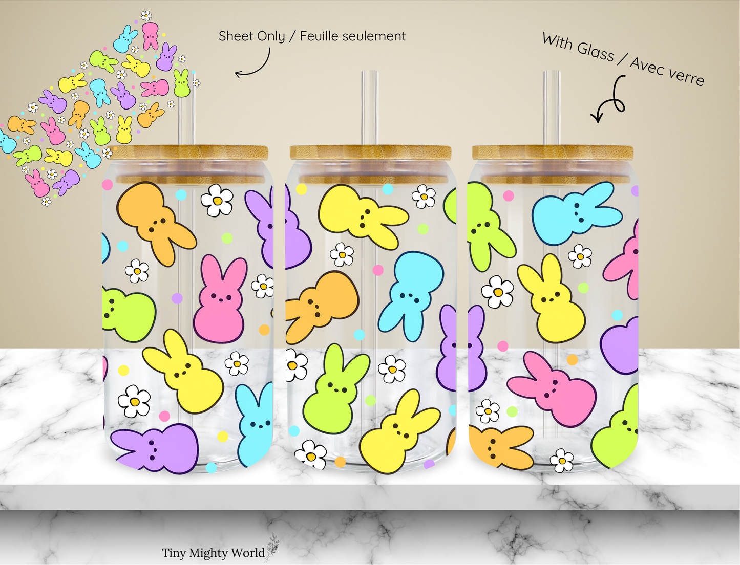 LIMITED - 🐰Peeps Bunny UVDTF Cup