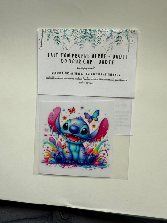 Do your own Cup - UVDTF - Splash Color Alien