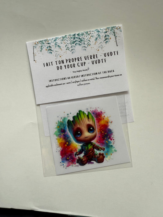 Do your own Cup - UVDTF - Colorful Tree Carton