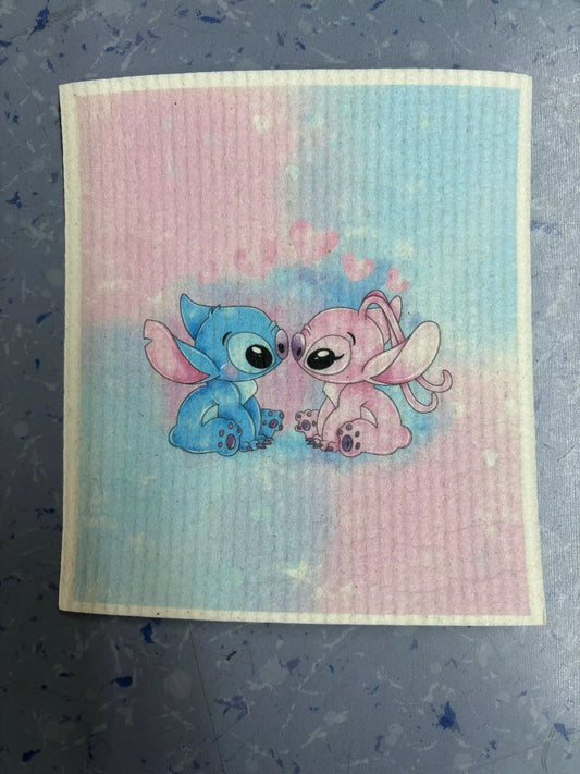 Blue & Pink Lovers - Essui Tout Suedois