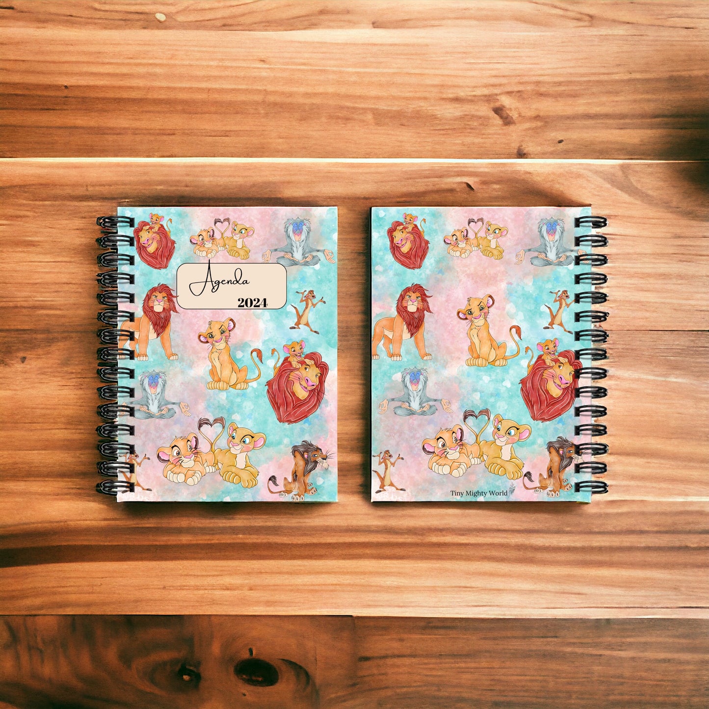 Colorful Jungle King Agenda - undated