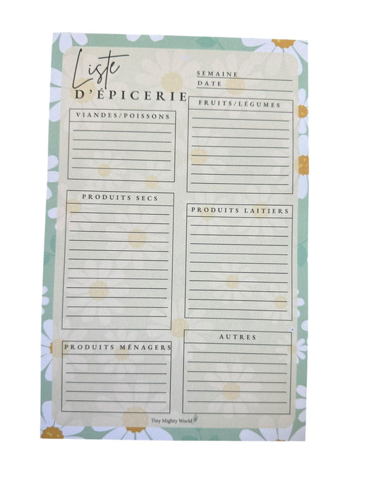 White Blue Daidy - Grocerie List