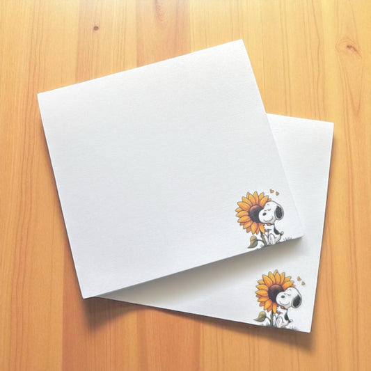 Dog Sunflower - Sticky Notes Post-it
