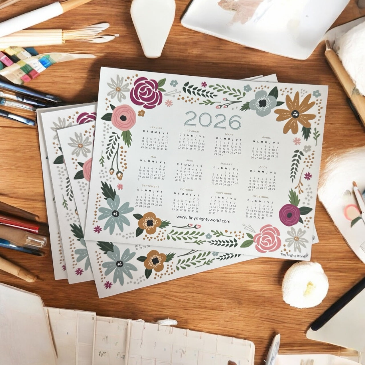 Magnetic Calendar 2026