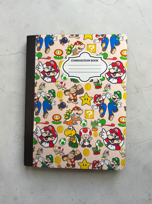 Plumber Boy Light Beige - Composition Notebook – 7x10 inches, 100 Lined Pages – Trendy Stationery