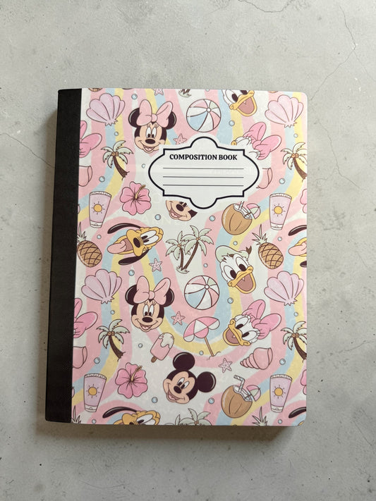 Pastel Fairytale Summer - Composition Notebook – 7x10 inches, 100 Lined Pages – Trendy Stationery