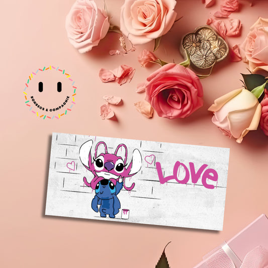 Barre Choco Lait 100gr - stitch love