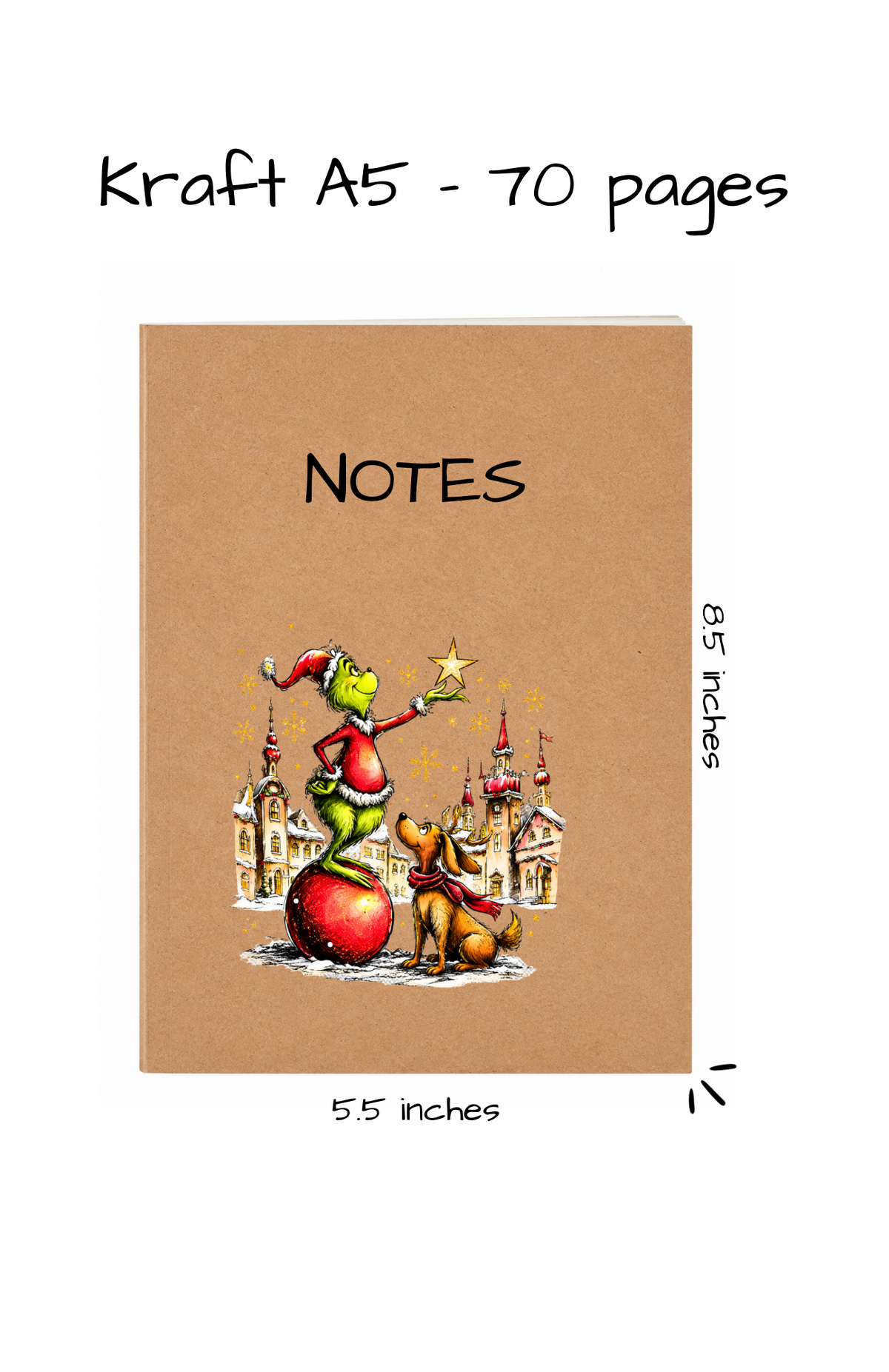 KRAFT NOTEBOOK A5 - 2026 COLLECTION CHRISTMAS